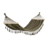 Boho chic tuin hangmat van katoen en hout 200x100cm Juan Afmetingen