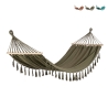 Boho chic tuin hangmat van katoen en hout 200x100cm Juan Kortingen