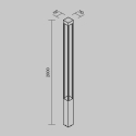 Moderne buitenlamp Maytoni Elbe Voorraad