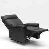 Kunstleren relaxfauteuil Aurora met voetsteun 