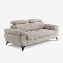 Moderne 3-zits designbank met verstelbare hoofdsteun Kira Model