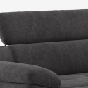 Moderne 3-zitsbank met rechtszijdige chaise longue en verstelbare hoofdsteun Torav Keuze
