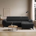 Slaapbank met opbergruimte en rechts geplaatste chaise longue, verstelbare hoofdsteun Zuna Aanbieding