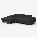 3-zitsbank met linker chaise longue en verstelbare hoofdsteun Tivon Verkoop
