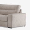 Moderne hoekbank met 3 zitplaatsen in stof, linker chaise longue Mello Korting