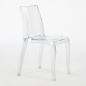 Transparante stoel in moderne stijl geschikt voor ieder interieur Cristal Light Afmetingen