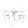 Witte tafelset met 2 opklapbare tuinstoelen Le Regole della Colazione Aanbieding