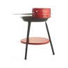 Ronde houtskoolbarbecue van staal met verstelbaar rooster Brava Korting