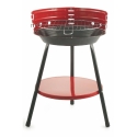 Ronde houtskoolbarbecue van staal met verstelbaar rooster Brava Kortingen