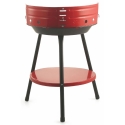 Ronde houtskoolbarbecue van staal met verstelbaar rooster Brava Catalogus