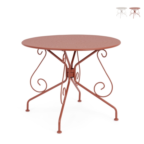 Ronde tuintafel 90cm Bizzotto Etienne voor buitengebruik Aanbieding