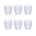 Set van 6 waterglazen met decoratie 325ml Roma Aanbieding