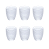 Set van 6 waterglazen met decoratie 325ml Roma Aanbieding