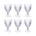Set van 6 glazen 340 ml in transparant glas Elizabeth Aanbieding