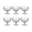 Set van 6 ijscoupes 400ml in transparant glas Elizabeth Aanbieding