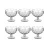 Set van 6 ijscoupes 400ml in transparant glas Elizabeth Aanbieding