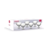 Set van 6 ijscoupes 400ml in transparant glas Elizabeth Korting