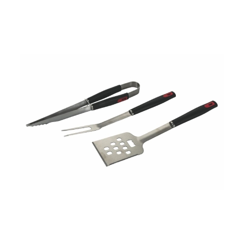 Set van 3 barbecuegereedschappen in roestvrij staal Zirka Aanbieding