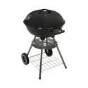Ronde houtskoolbarbecue van staal met deksel en wielen Torka Catalogus