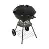 Ronde houtskoolbarbecue van staal met deksel en wielen Torka Catalogus