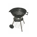 Ronde houtskoolbarbecue van staal met deksel en wielen Torka Voorraad