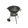 Ronde houtskoolbarbecue van staal met deksel en wielen Torka Voorraad