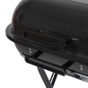 Houtskoolbarbecue met wielen en deksel 49x83x47cm Toska Voorraad