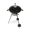 Ronde houtskoolbarbecue met deksel en wielen, grilloppervlak 55 cm Ardena Aanbod