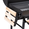 Houtskoolbarbecue met deksel, wielen en 2 houten planken Matambre Keuze