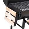 Houtskoolbarbecue met deksel, wielen en 2 houten planken Matambre Keuze