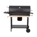 Houtskoolbarbecue met deksel, wielen en 2 houten planken Matambre Catalogus