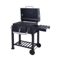 Houtskoolbarbecue met deksel, verstelbaar rooster en wielen Grilla Aanbieding