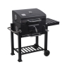 Houtskoolbarbecue met deksel, verstelbaar rooster en wielen Grilla Aanbod