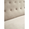 Tweepersoonsbank in vintage fluweel-look stof taupe Zelto Verkoop