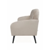 Tweepersoonsbank in vintage fluweel-look stof taupe Zelto Catalogus