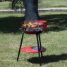 Ronde houtskoolbarbecue van staal met verstelbaar rooster Brava Verkoop