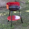 Ronde houtskoolbarbecue van staal met verstelbaar rooster Brava Keuze