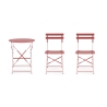 Bistro set: ronde buitentafel met 2 opklapbare tuinstoelen. Prijs