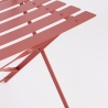 Bistro set: ronde buitentafel met 2 opklapbare tuinstoelen. 