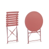 Bistro set: ronde buitentafel met 2 opklapbare tuinstoelen. 