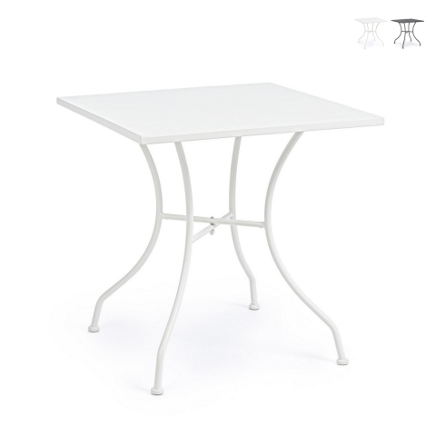 Bizzotto Kelsie vierkante buitentafel van staal 70x70x71cm Aanbieding