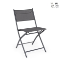 Opvouwbare tuinstoel in staal en textilene Bizzotto Martinez Aanbieding