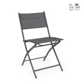 Opvouwbare tuinstoel in staal en textilene Bizzotto Martinez Aanbieding