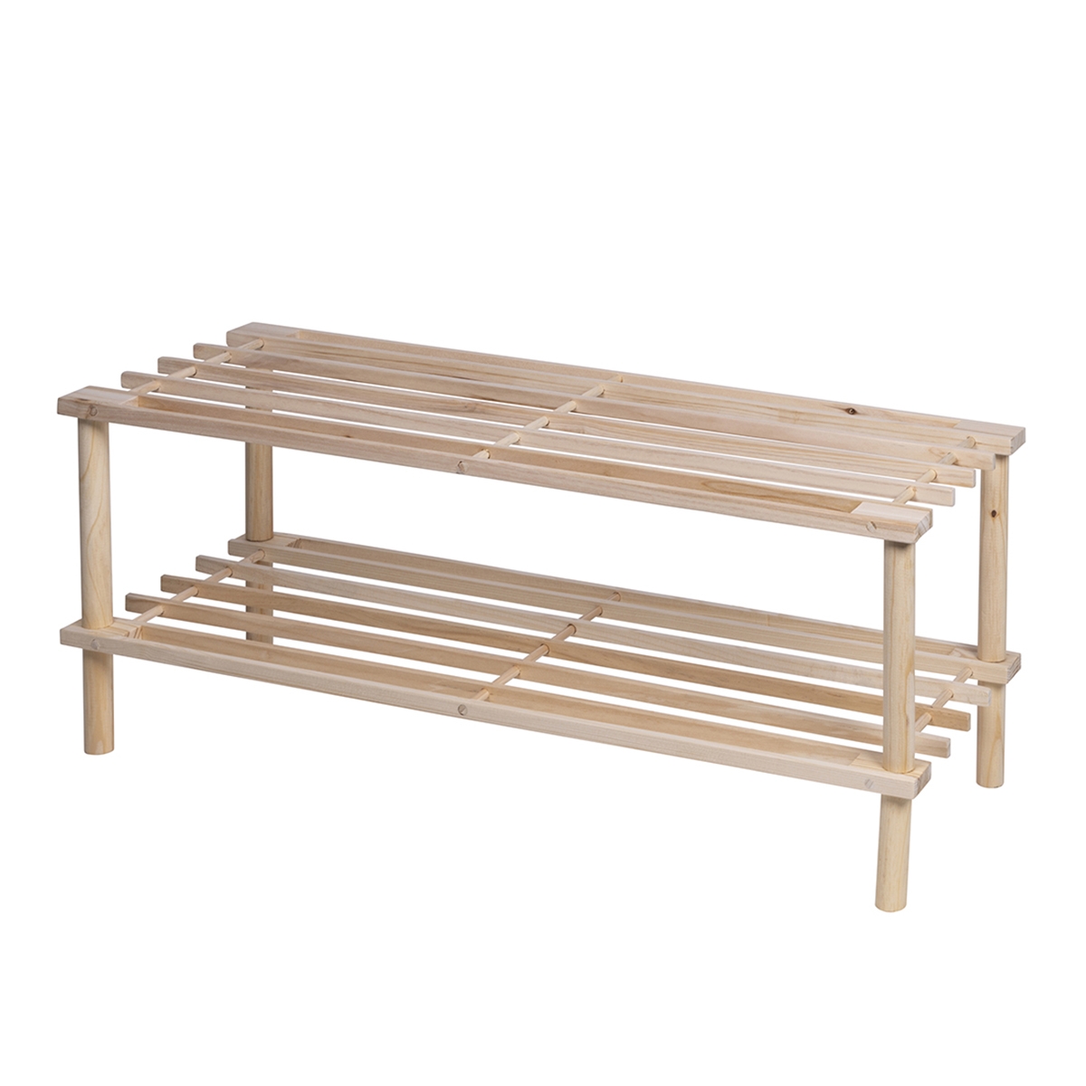 Schoenenrek open 2 planken in grenenhout Stilo Aanbieding Schoenenrek open 2 planken in grenenhout Stilo Aanbieding