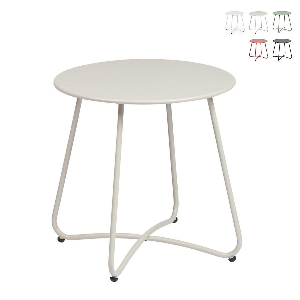 Ronde buitentafel 45cm modern design Bizzotto Austin Voorraad