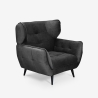 Moderne design fauteuil voor de woonkamer in capitonné fluweel Lunna Aanbod