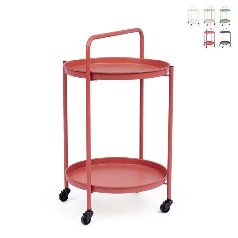 Opvouwbare serveerwagen voor buiten tuin Austin Twin Aanbieding