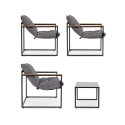 Tuinset Bizzotto Ilda met 2 fauteuils, bank en tafeltje Korting