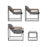 Tuinset Bizzotto Ilda met 2 fauteuils, bank en tafeltje Korting