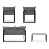 Tuinset Bizzotto Ilda met 2 fauteuils, bank en tafeltje Kortingen